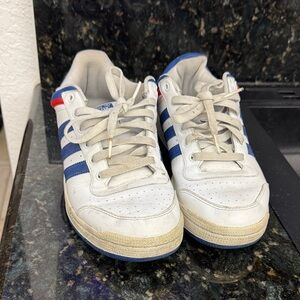 Adidas Top Ten Men's White and Blue Sneakers